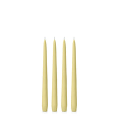 Lemon 25cm Taper Candles - Pack of 96