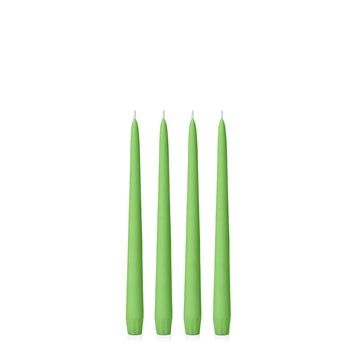 Lime 25cm Taper Candles - Pack of 96
