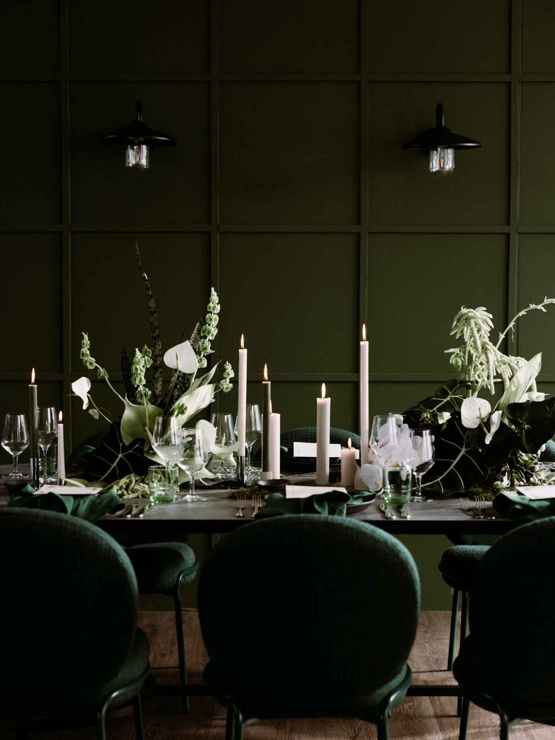 Lime 25cm Taper Candles - Pack of 96