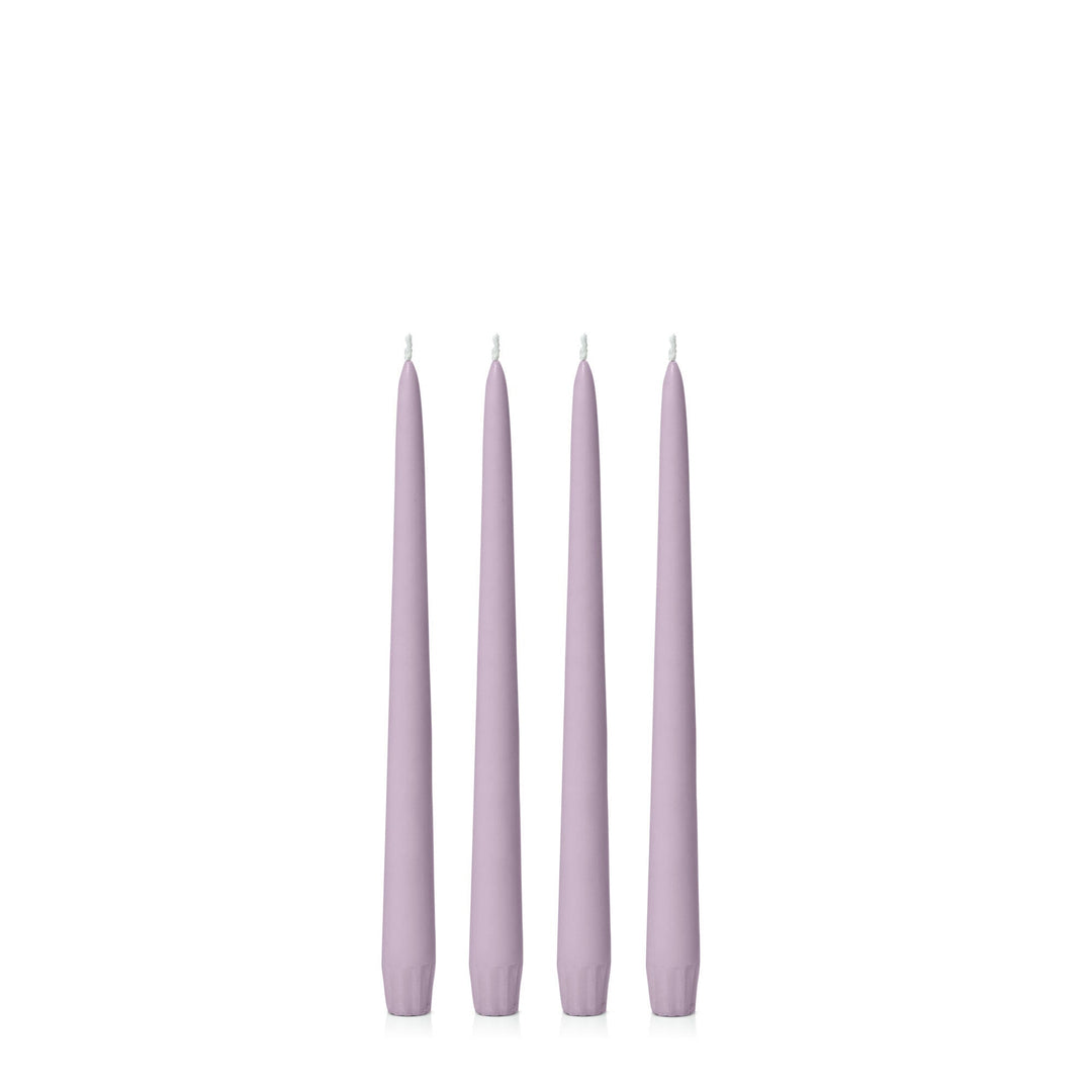 Lilac 25cm Taper Candles - Pack of 96