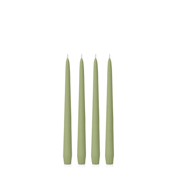 Matcha 25cm Taper Candles Pack of 4