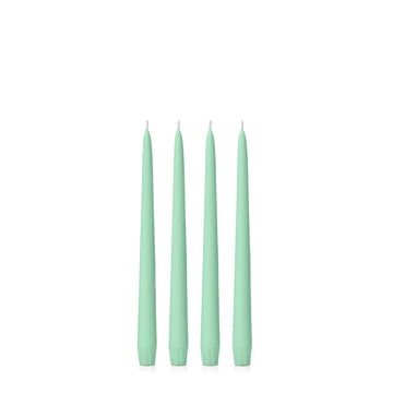 Mint Green 25cm Taper Candles - Pack of 96