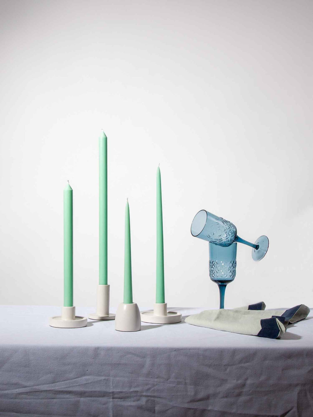 Mint Green 25cm Taper Candles - Pack of 96