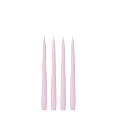 Pastel Pink 25cm Taper Candles Pack of 4