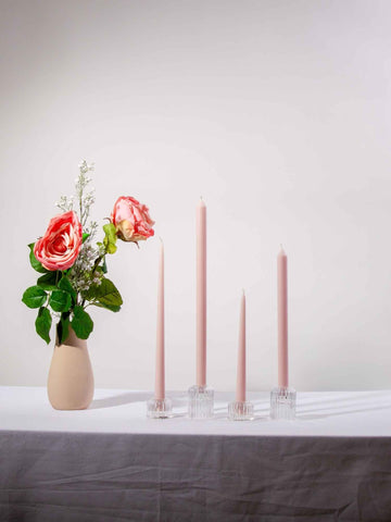 Pastel Pink 25cm Taper Candles - Pack of 96