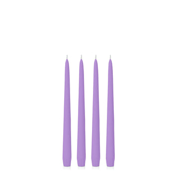 Purple 25cm Taper Candles - Pack of 96
