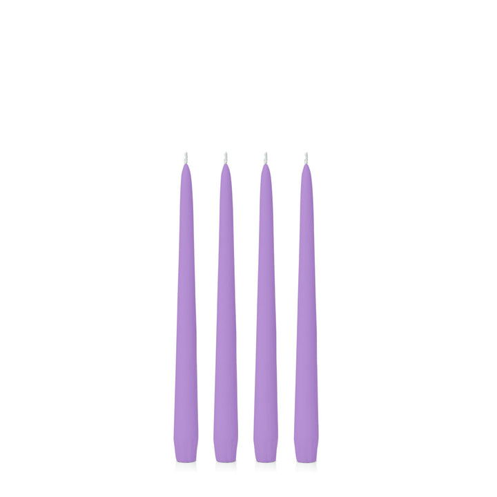 Purple 25cm Taper Candles - Pack of 96