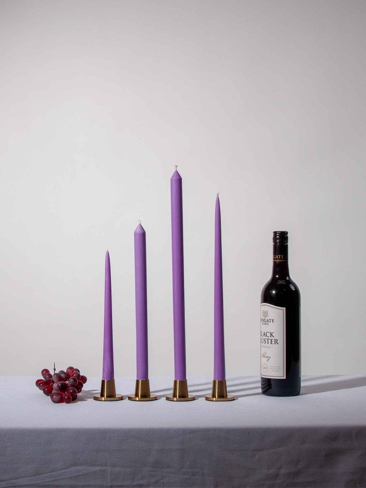 Purple 25cm Taper Candles