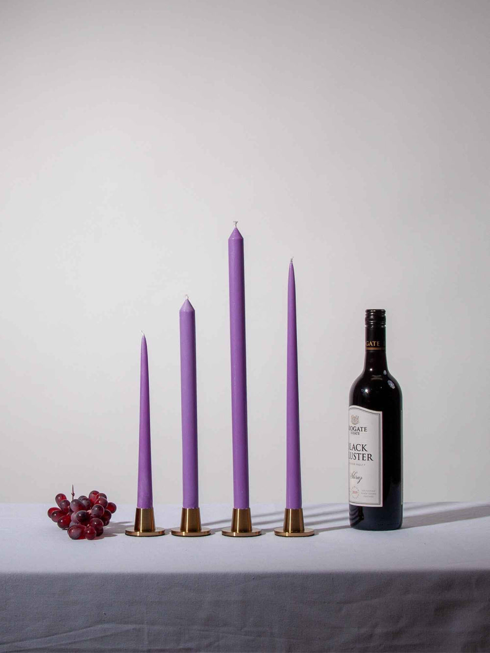 Purple 25cm Taper Candles - Pack of 96