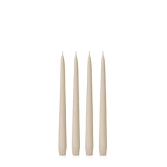 Sandstone 25cm Taper Candles - Pack of 96