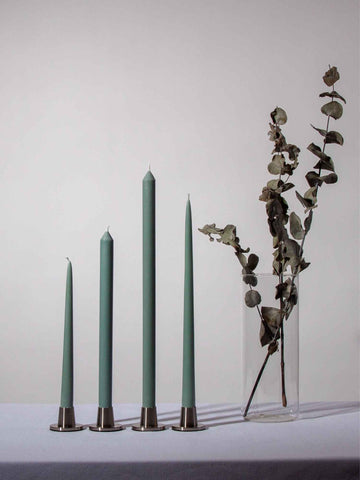 Sage Green 25cm Taper Candles - Pack of 96