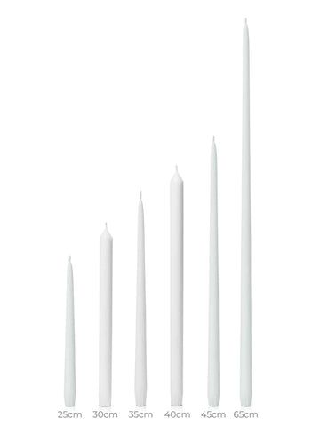 Sage Green 25cm Taper Candles - Pack of 96