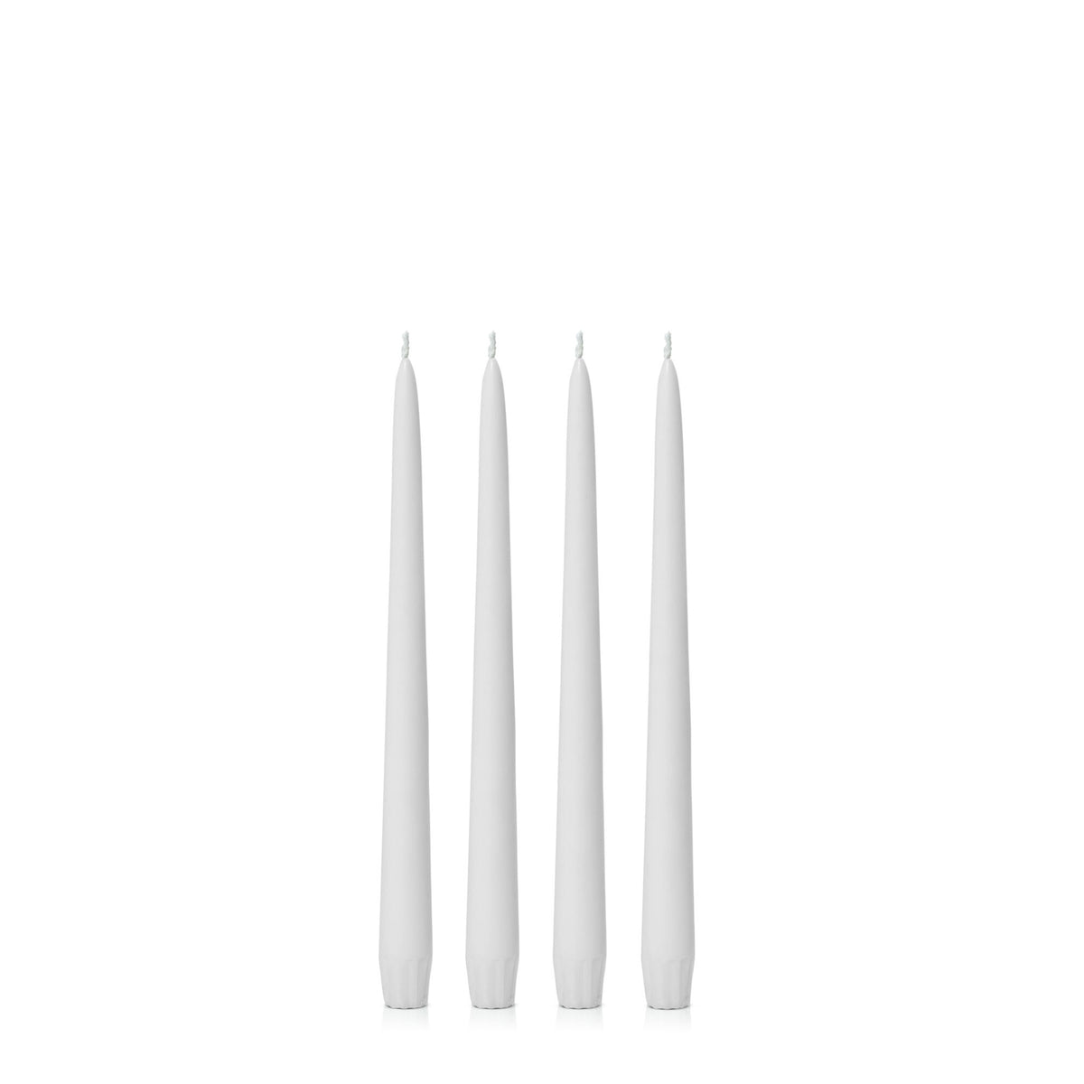 Stone 25cm Taper Candles Pack of 4