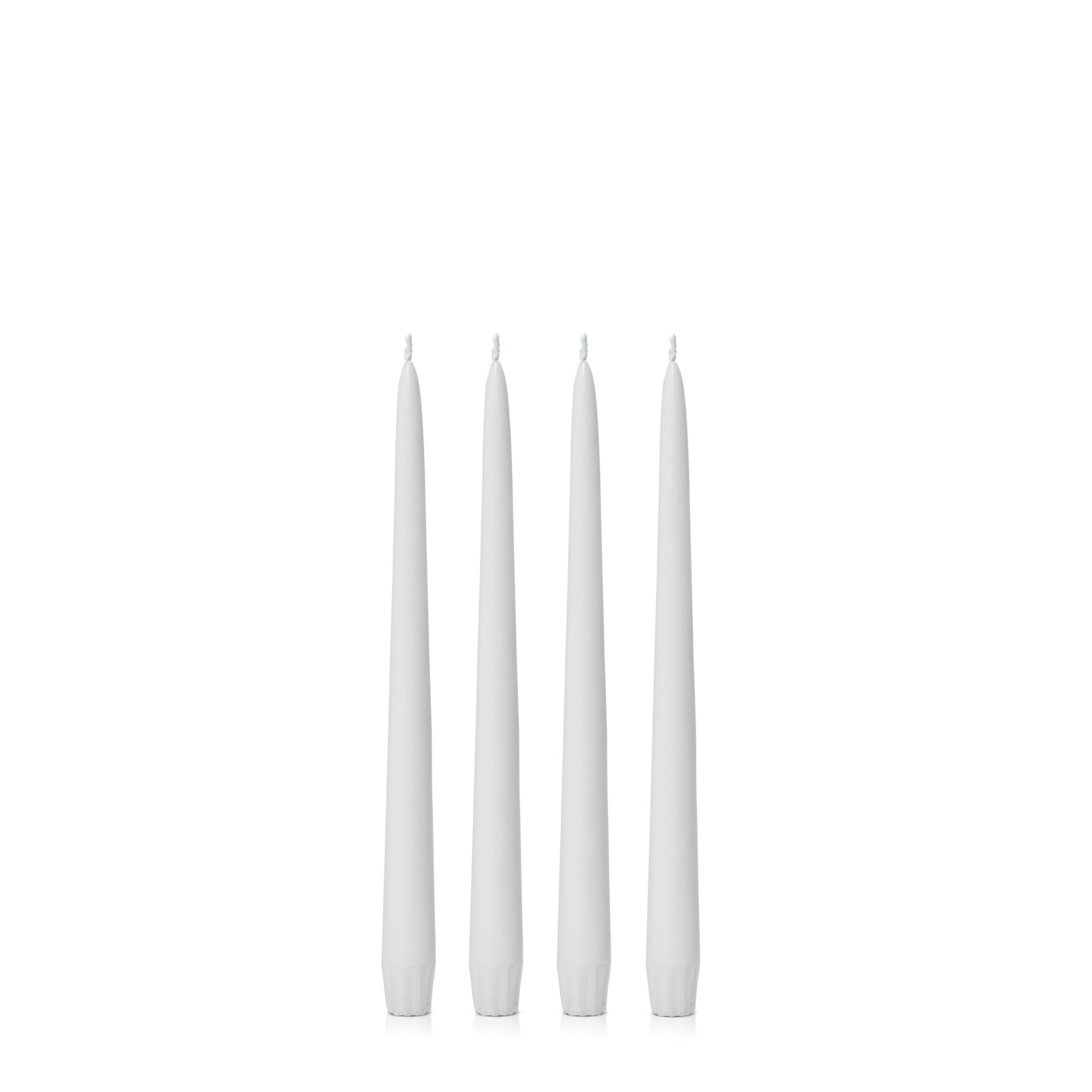 Stone 25cm Taper Candles Pack of 4