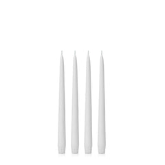 Stone 25cm Taper Candles Pack of 4