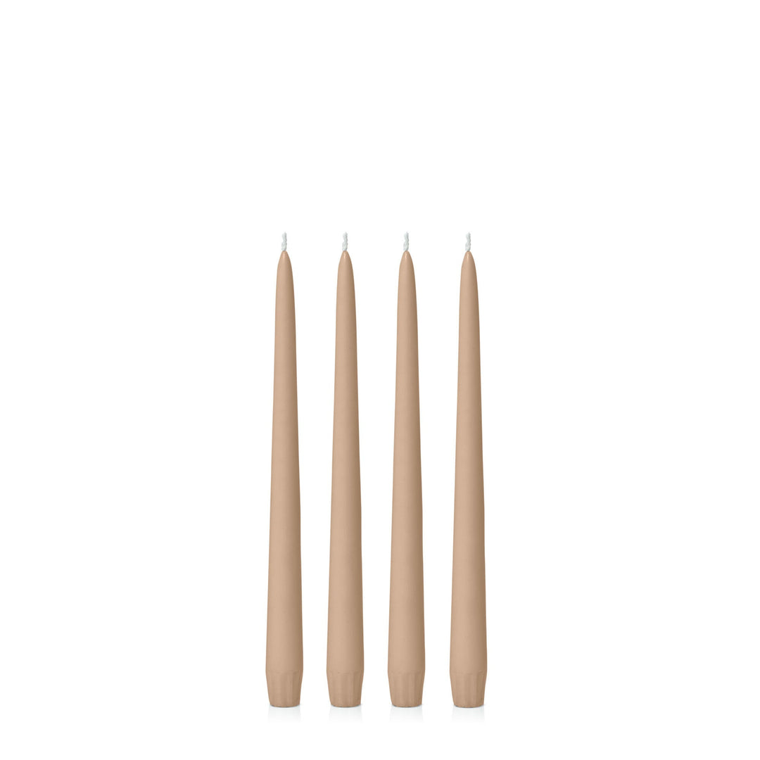 Toffee 25cm Taper Candles - Pack of 96