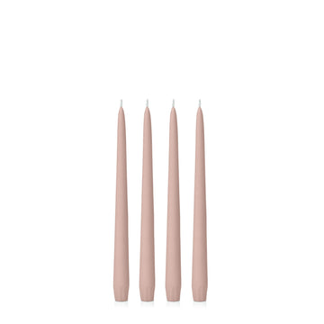 Vintage Blush 25cm Taper Candles - Pack of 96