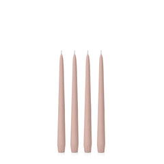 Vintage Blush 25cm Taper Candles Pack of 4