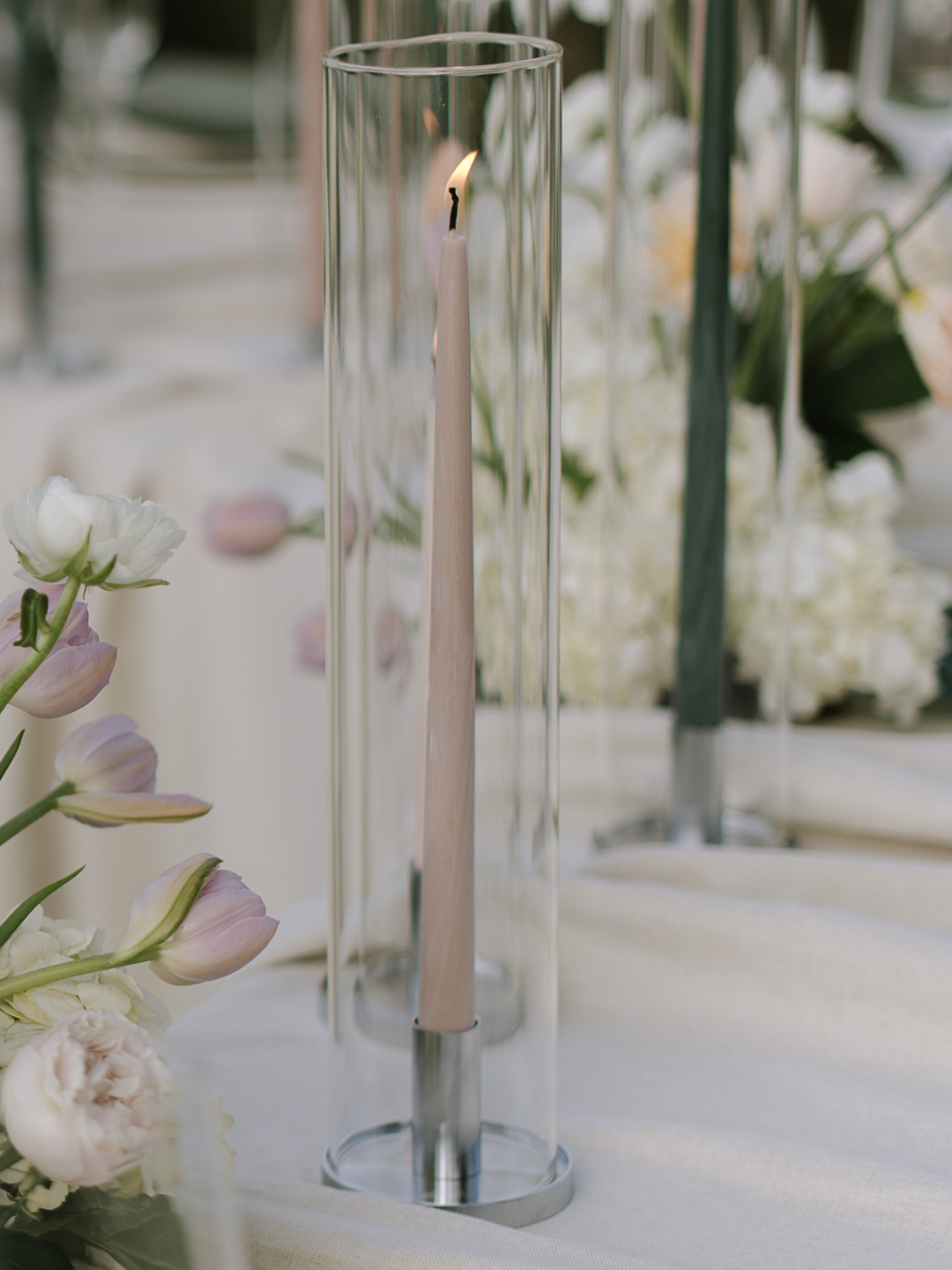 Vintage Blush 35cm Taper Candles