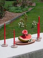 Watermelon 25cm Taper Candles Pack of 4