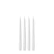 White 25cm Taper Candles Pack of 4