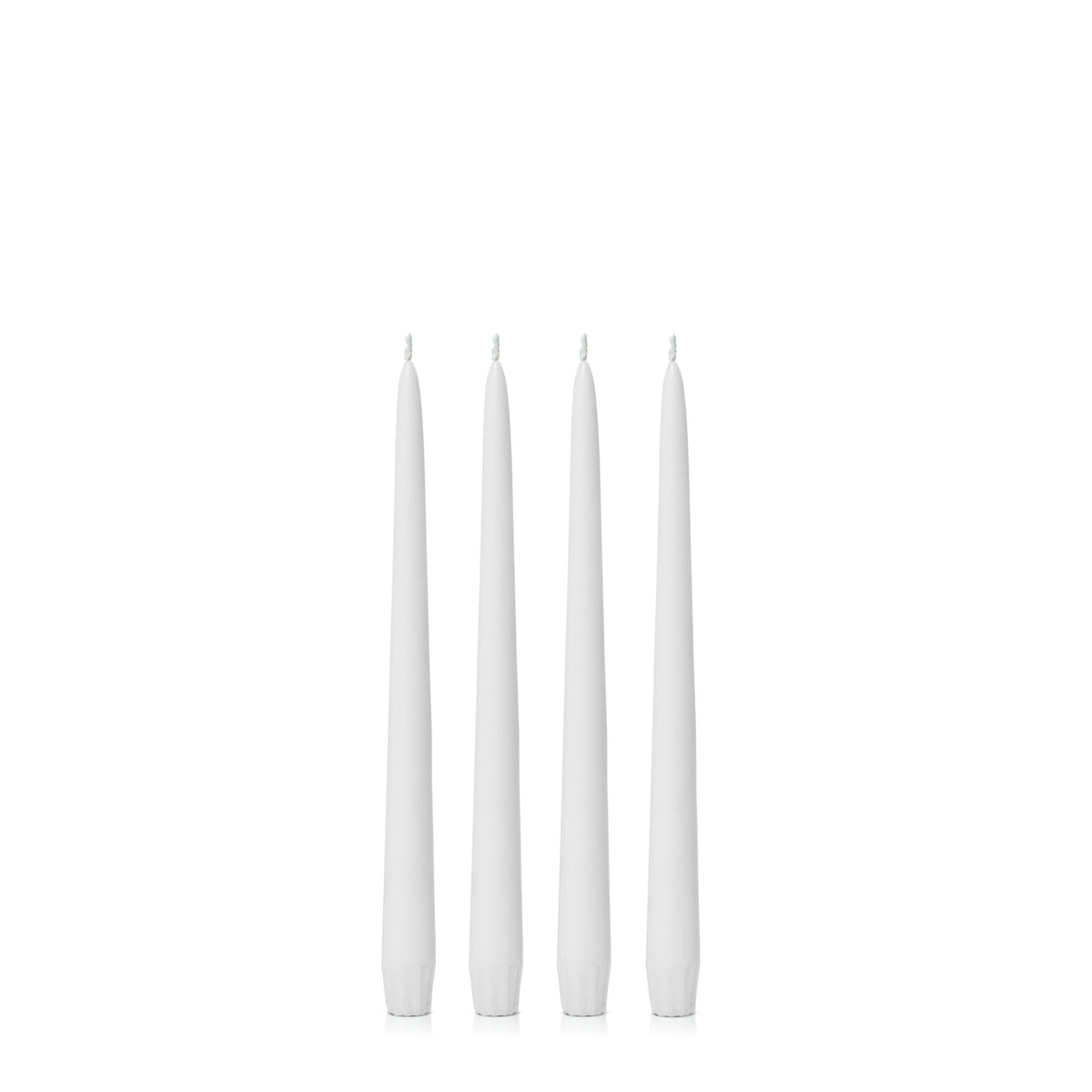 White 25cm Taper Candles - Pack of 96