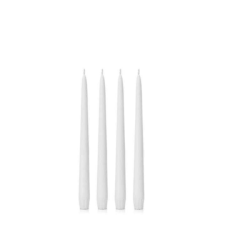 White 25cm Taper Candles - Pack of 96