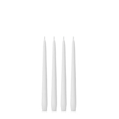 White 25cm Taper Candles - Pack of 96