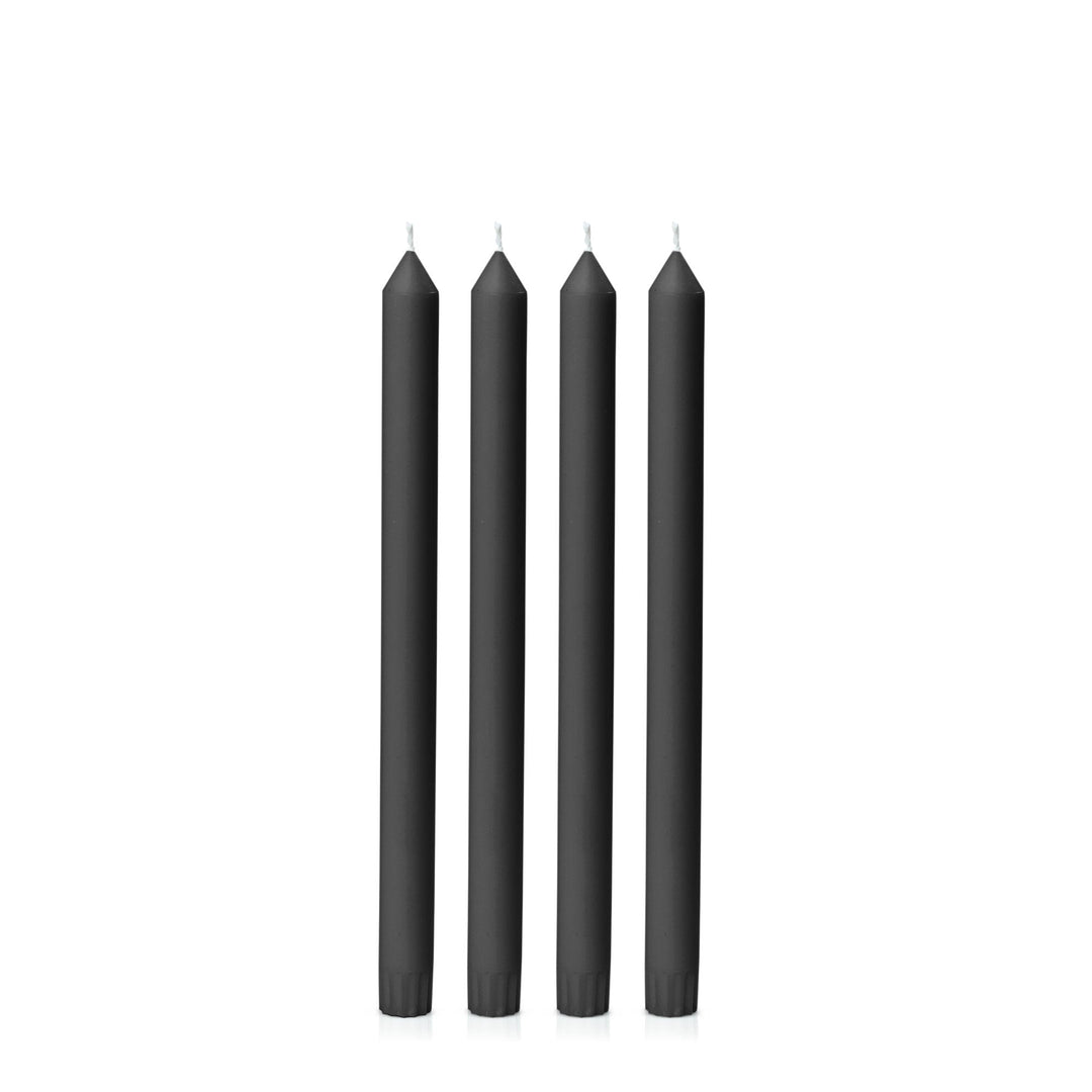 Black 30cm Dinner Candles - Pack of 96