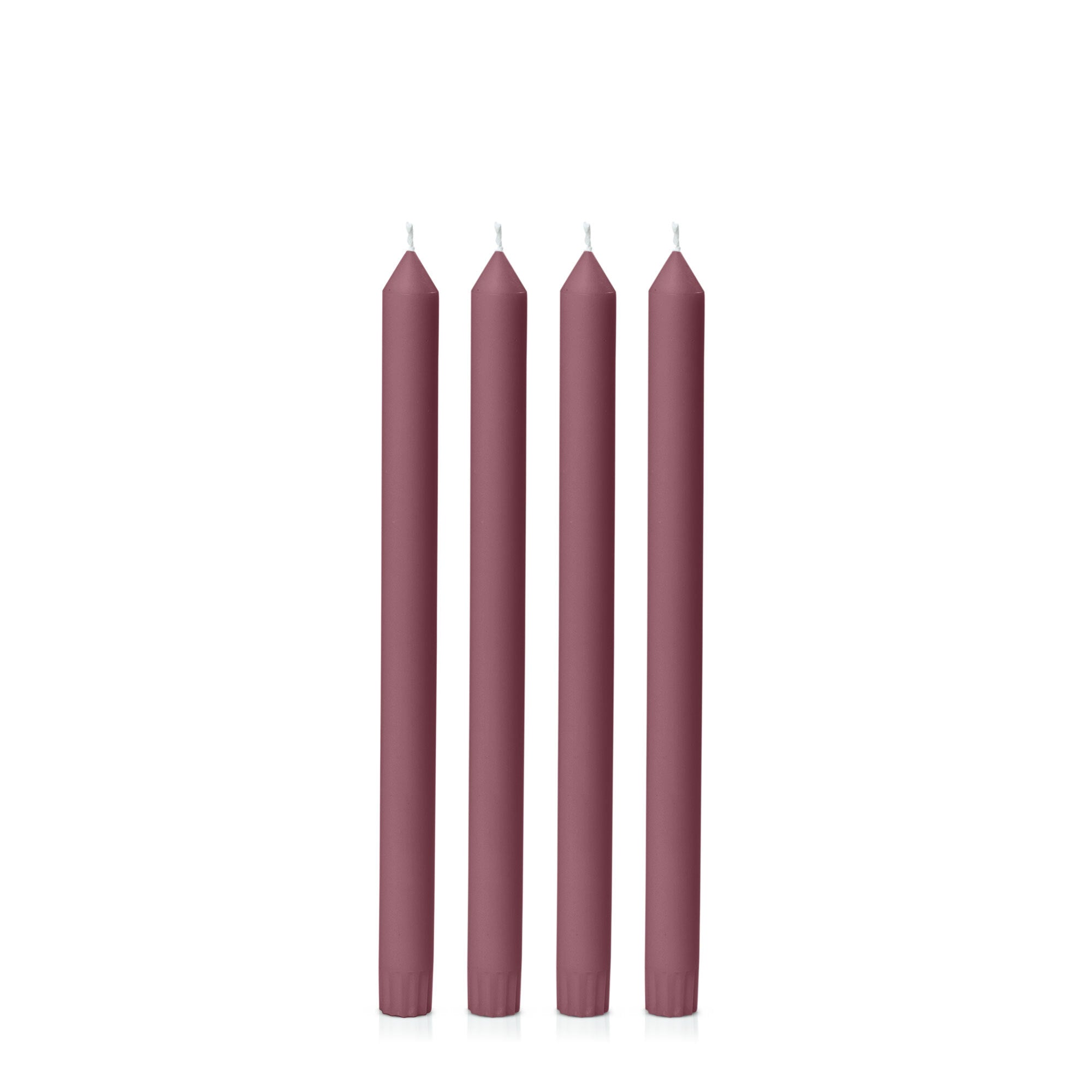 Burgundy 30cm Dinner Candles Pack of 4