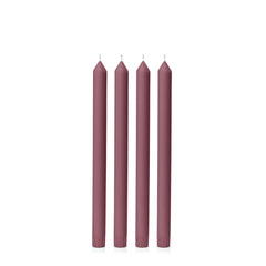Burgundy 30cm Dinner Candles Pack of 4