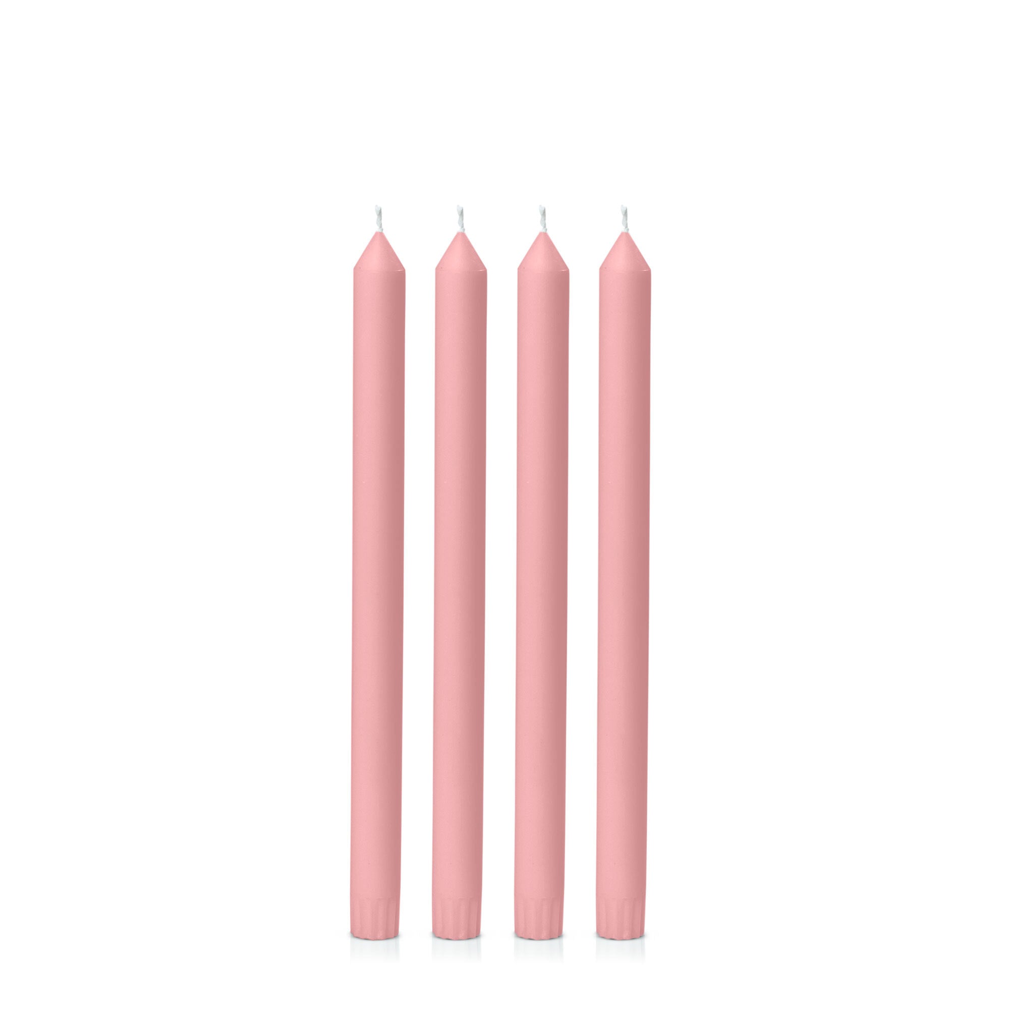 Coral Pink 30cm Dinner Candles Pack of 4