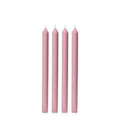 Dusty Pink 30cm Dinner Candles Pack of 4