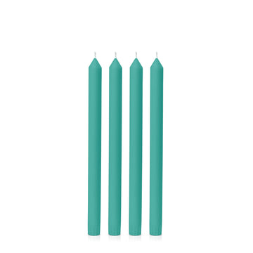 Emerald Green 30cm Dinner Candles Pack of 4