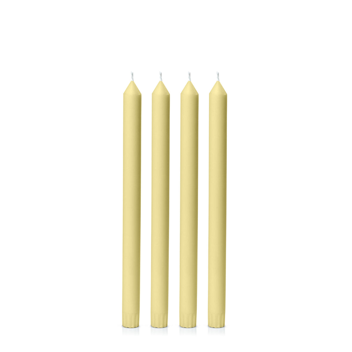 Lemon 30cm Dinner Candles Pack of 4