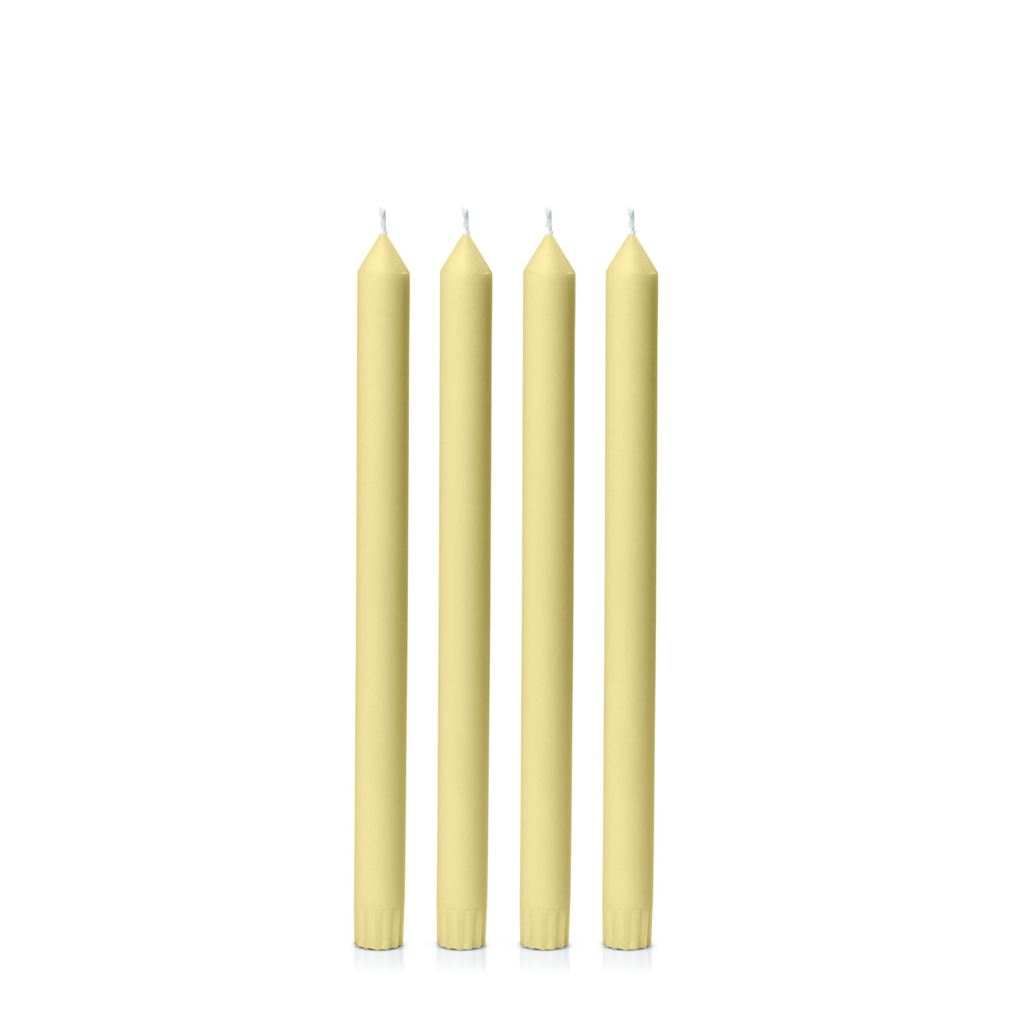 Lemon 30cm Dinner Candles - Pack of 96