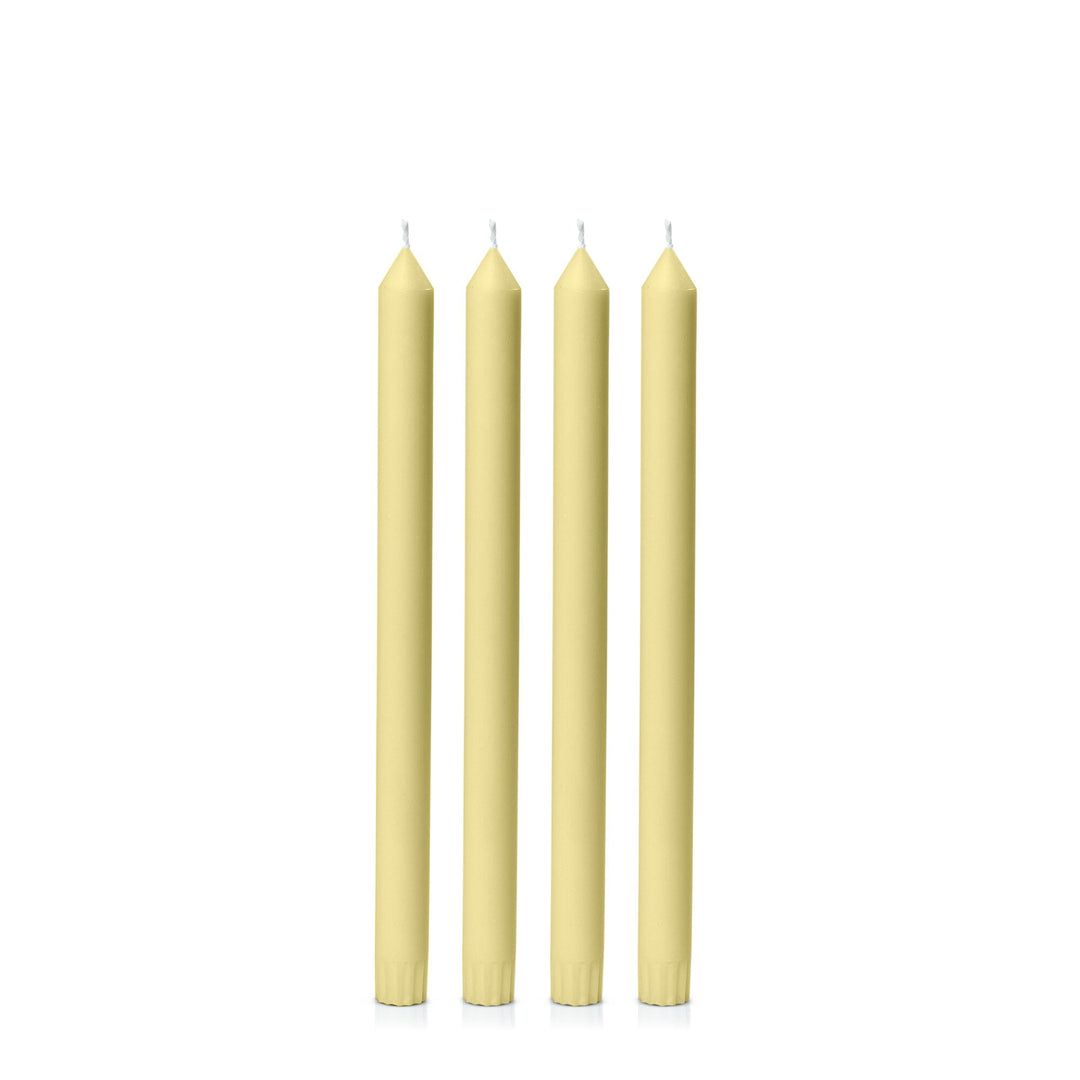 Lemon 30cm Dinner Candles - Pack of 96