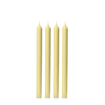 Lemon 30cm Dinner Candles - Pack of 96