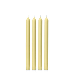 Lemon 30cm Dinner Candles - Pack of 96