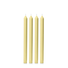 Lemon 30cm Dinner Candles Pack of 4