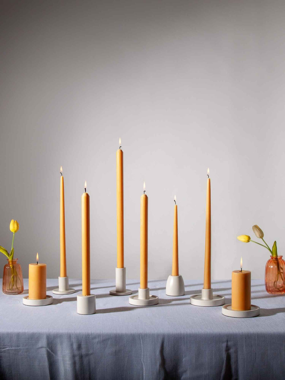 Mustard 30cm Dinner Candles - Pack of 96