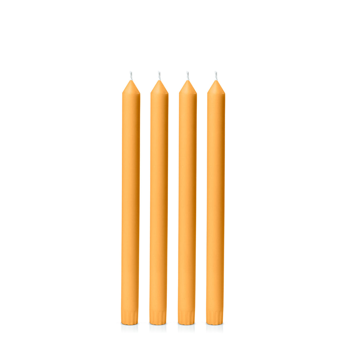 Orange 30cm Dinner Candles Pack of 4