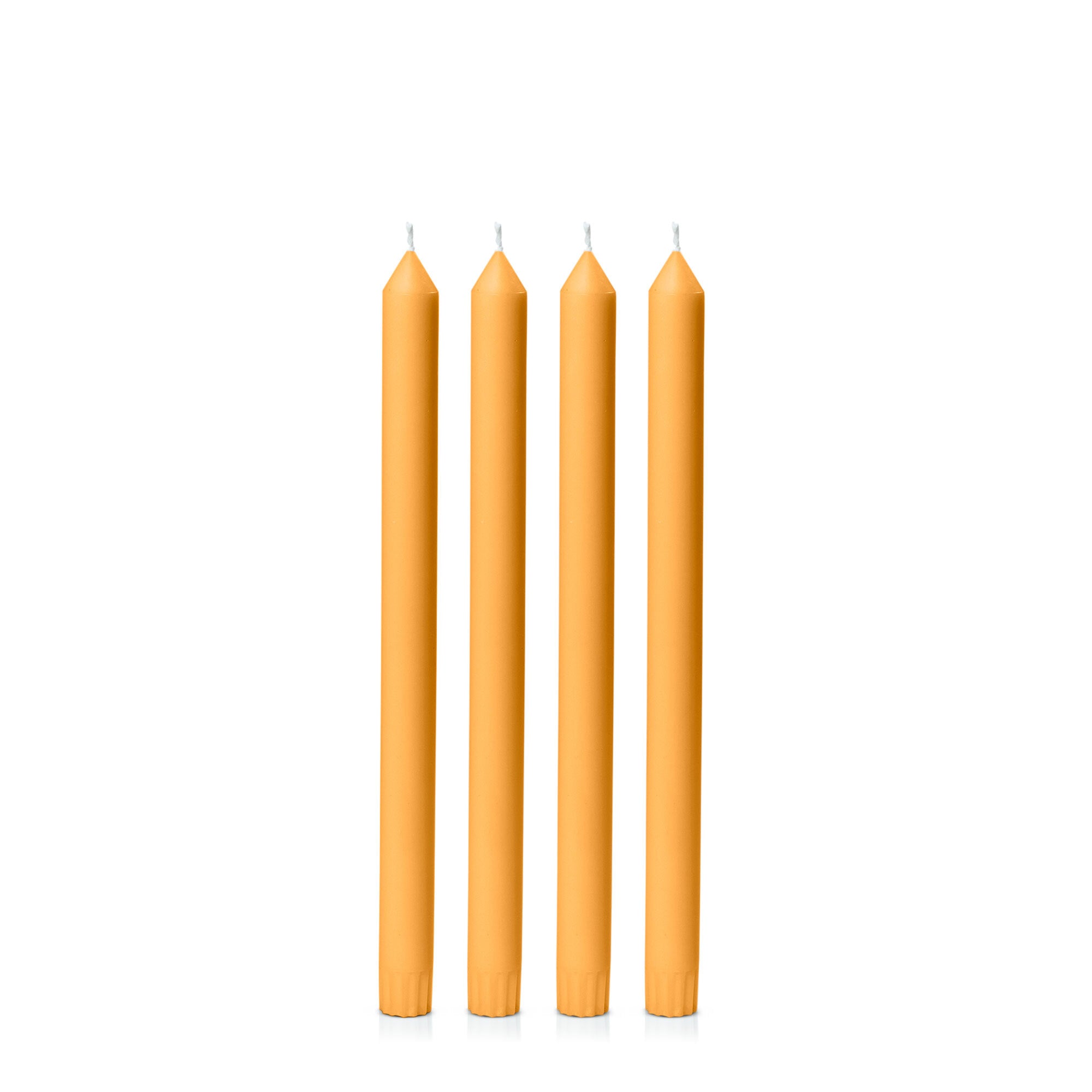 Orange 30cm Dinner Candles Pack of 4