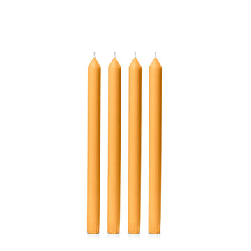 Orange 30cm Dinner Candles - Pack of 96