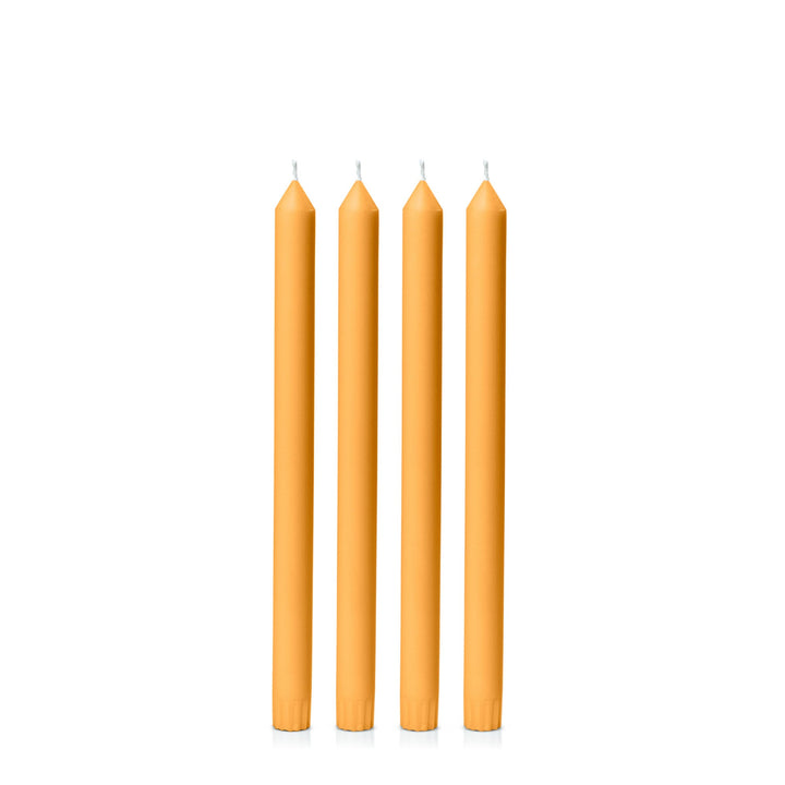 Orange 30cm Dinner Candles - Pack of 96