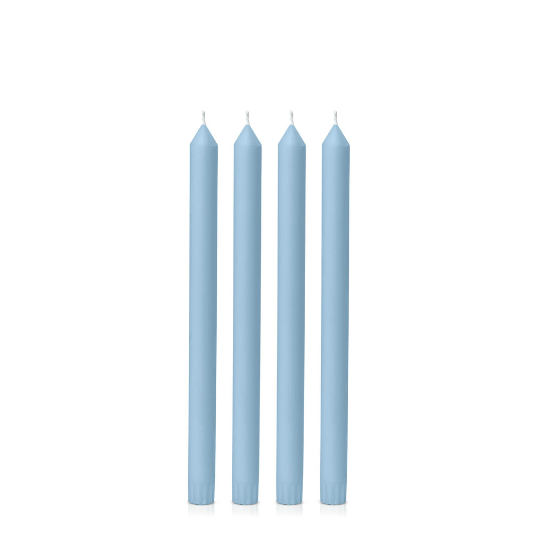 Pastel Blue 30cm Dinner Candles - Pack of 96