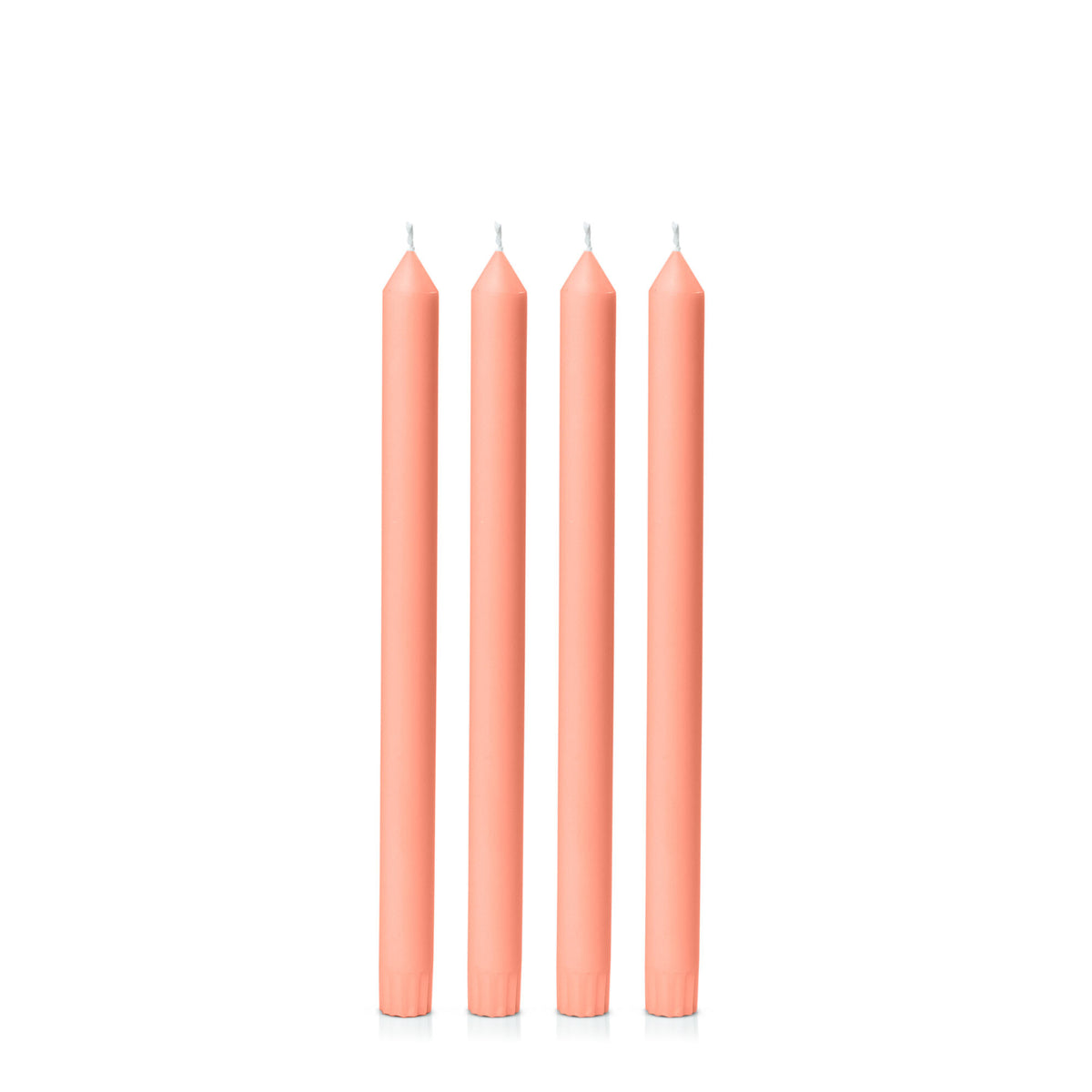 Peach 30cm Dinner Candles Pack of 4