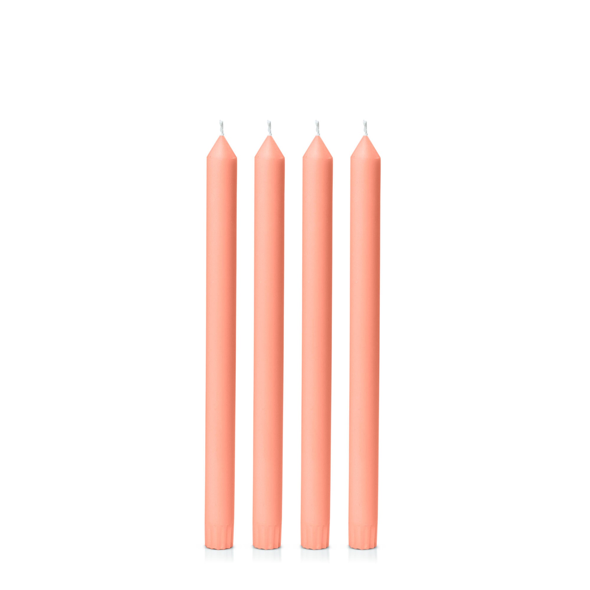 Peach 30cm Dinner Candles Pack of 4