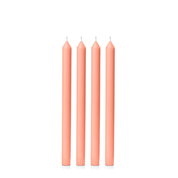 Peach 30cm Dinner Candles - Pack of 96