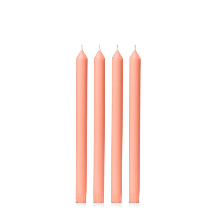 Peach 30cm Dinner Candles - Pack of 96